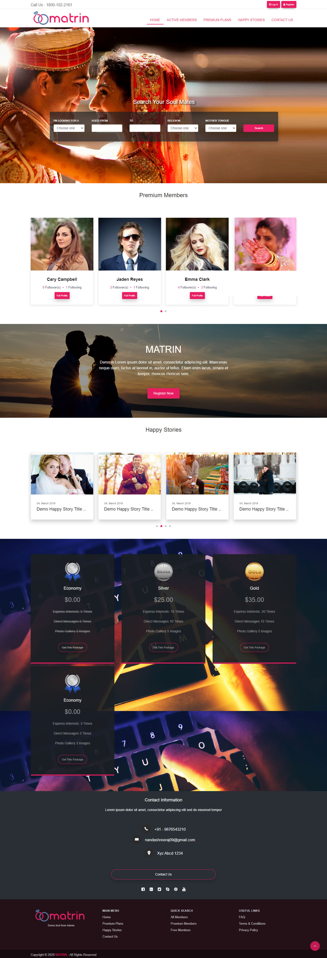 Matrimonial Website Development